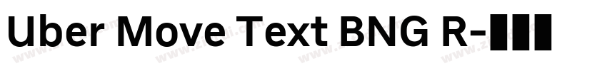 Uber Move Text BNG R字体转换 Uber Move Text BNG R字体转换